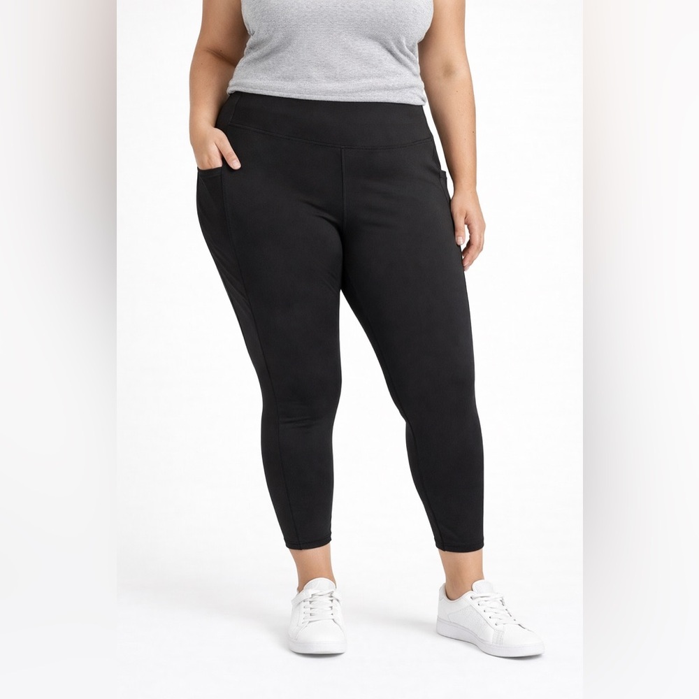 Xersion Active Wear Black 7/8 Length‎ Black Pants